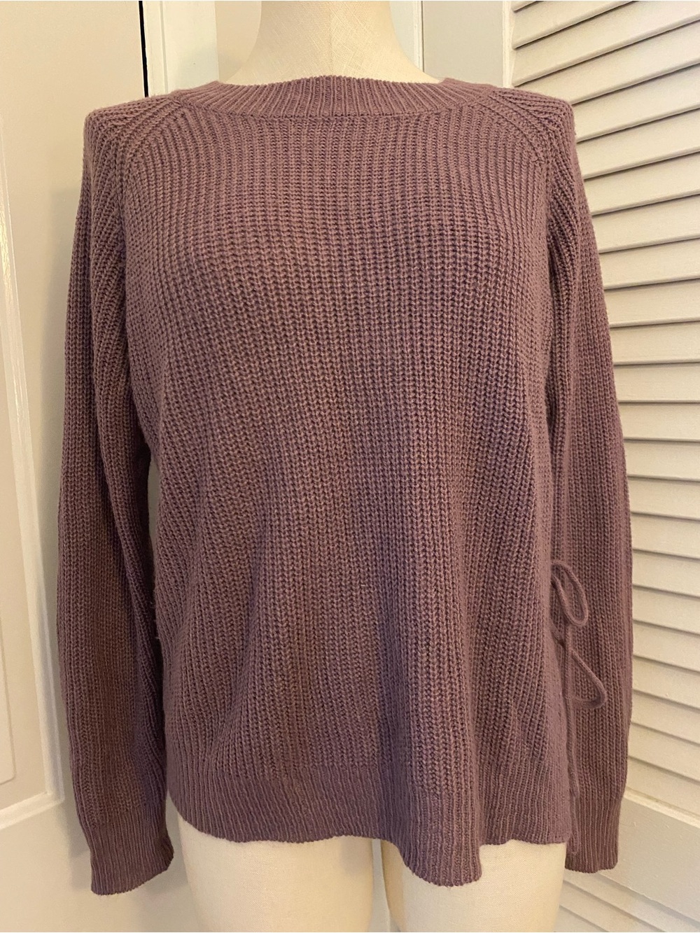 SHEIN Womens Purple Crewneck Knit Sweater- Size Large